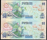 Bahamas, P-50, 1992 $1 Quincentennary Uncut Pair(b)(200).jpg